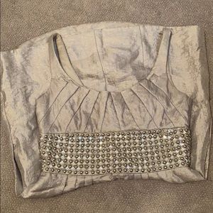 Silver Carmen Marc Valvo dress